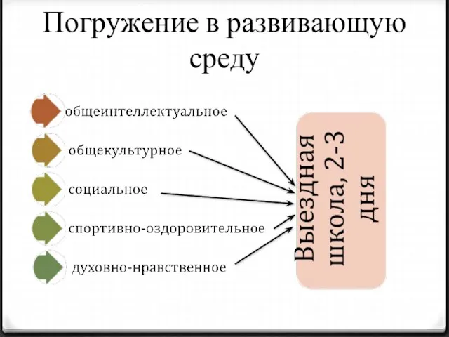 Погружение в развивающую среду