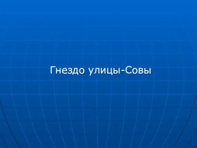 Гнездо улицы-Совы