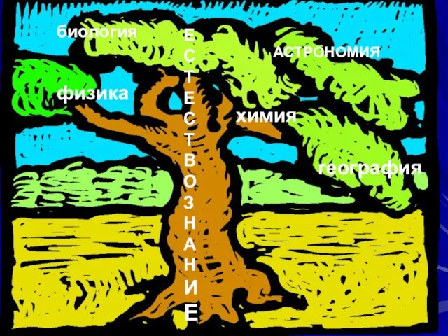 ЕСТЕСТВОЗНАНИЕ ЕСТЕСТВОЗНАНИЕ физика химия биология АСТРОНОМИЯ география