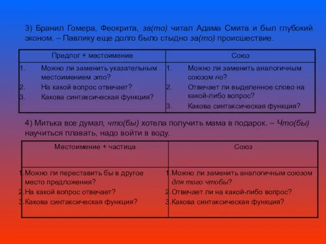 3) Бранил Гомера, Феокрита, за(то) читал Адама Смита и был глубокий эконом.