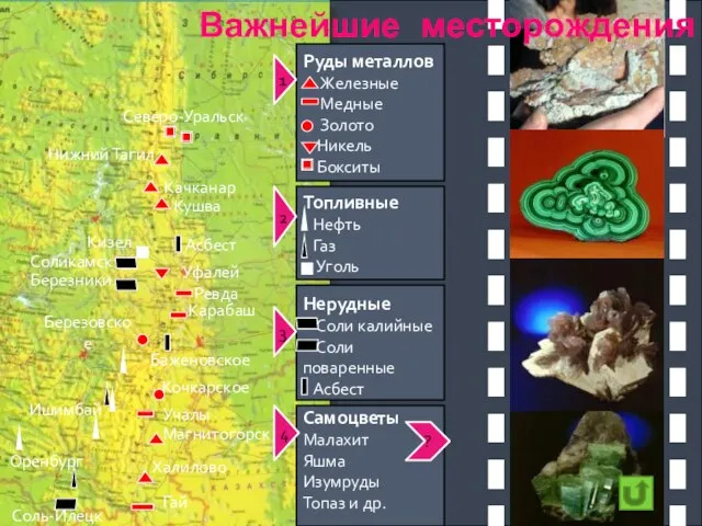 Самоцветы Малахит Яшма Изумруды Топаз и др. 1 2 3 Кушва Гай