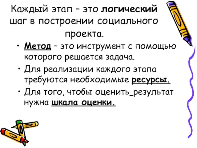 Метод – это инструмент с помощью которого решается задача. Для реализации каждого