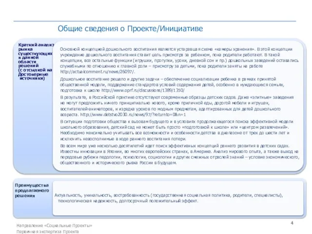 Краткий анализ рынка существующих в данной области решений (с отсылкой на Достоверные