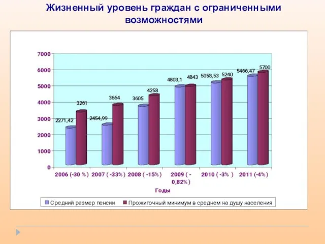 Жизненный уровень граждан с ограниченными возможностями