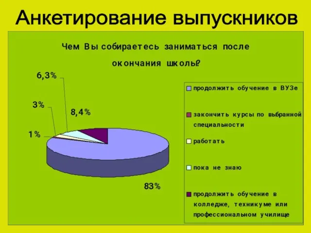 Анкетирование выпускников