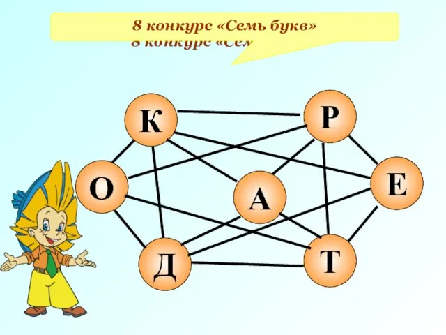 8 конкурс «Семь букв» 8 конкурс «Семь букв»