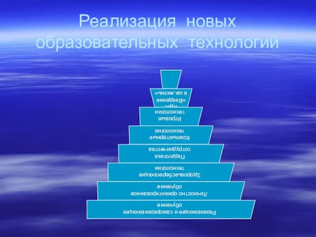 Реализация новых образовательных технологий