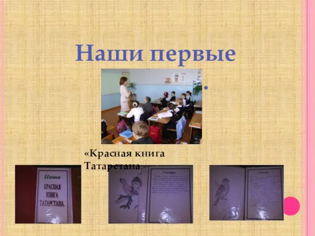 Наши первые проекты. «Красная книга Татарстана.»