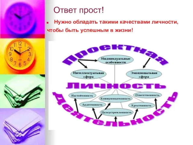 Ответ прост! Нужно обладать такими качествами личности, чтобы быть успешным в жизни!