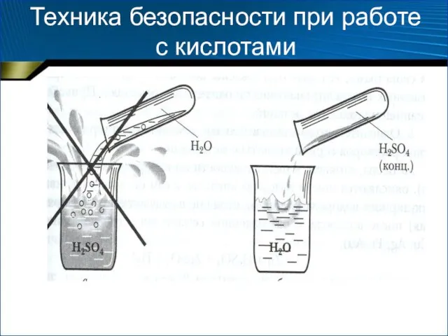 Техника безопасности при работе с кислотами