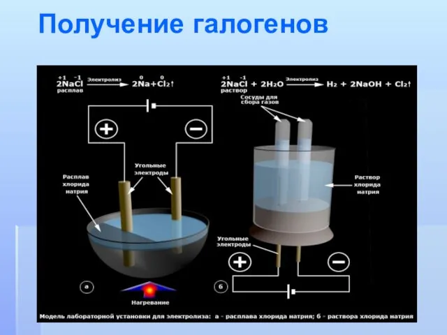 Получение галогенов