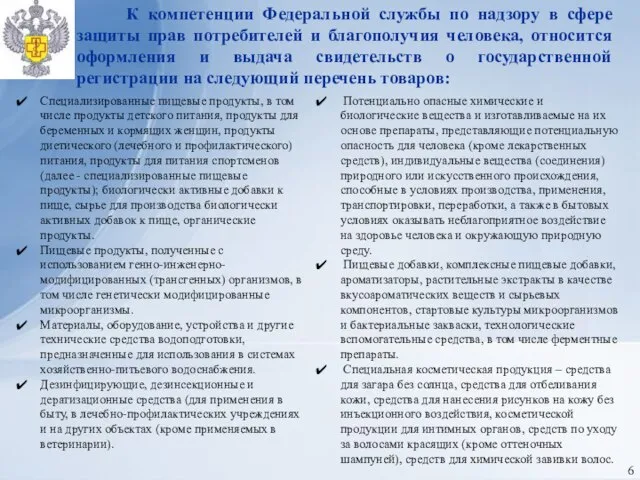 К компетенции Федеральной службы по надзору в сфере защиты прав потребителей и