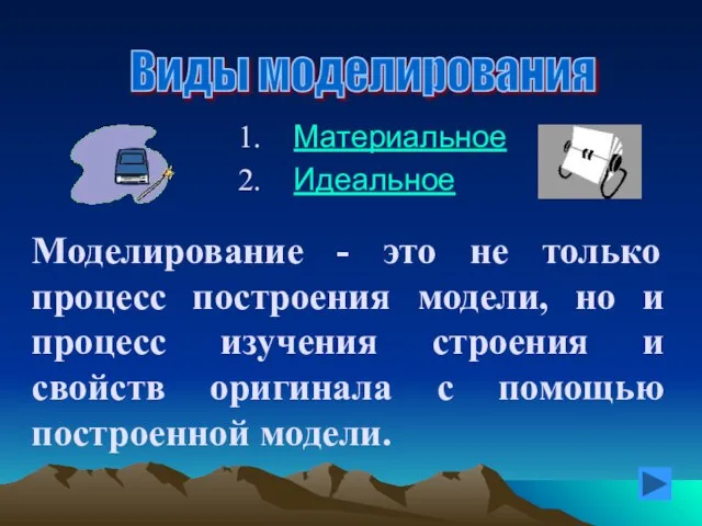 Моделирование - это не только процесс построения модели, но и процесс изучения