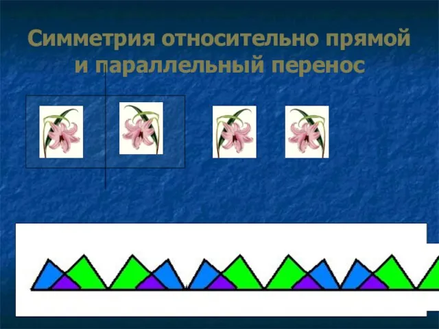 Симметрия относительно прямой и параллельный перенос