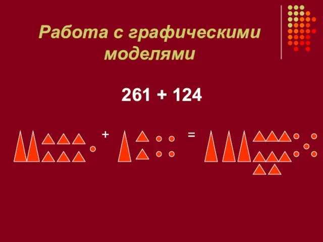 Работа с графическими моделями 261 + 124 + =