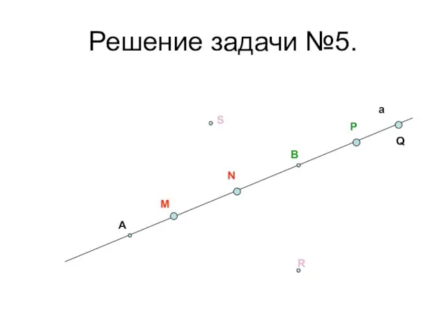 Решение задачи №5. а А В M N P Q R S