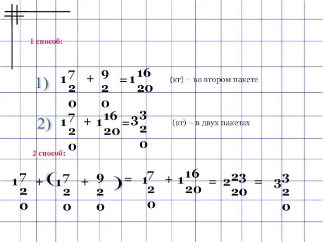 7 20 9 20 1 + = 16 20 1 7 20