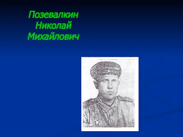Позевалкин Николай Михайлович