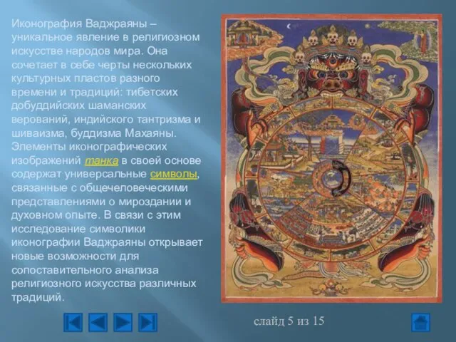 Иконография Ваджраяны – уникальное явление в религиозном искусстве народов мира. Она сочетает