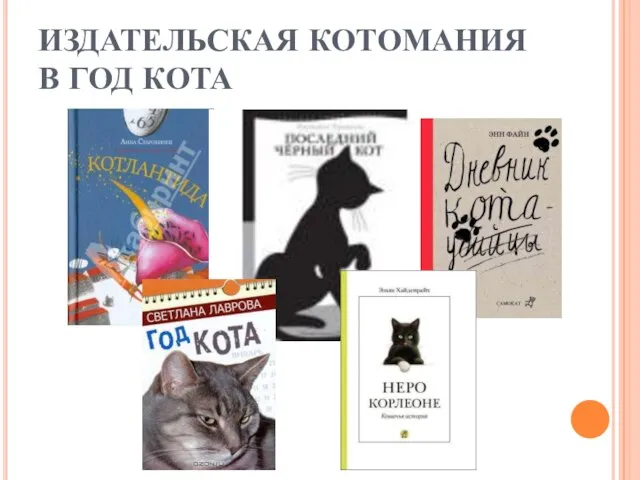 ИЗДАТЕЛЬСКАЯ КОТОМАНИЯ В ГОД КОТА