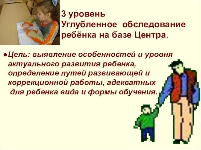 Цель: выявление особенностей и уровня актуального развития ребенка, определение путей развивающей и