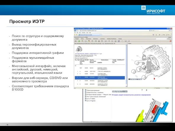 Просмотр ИЭТР © 2008 PTC Поиск по структуре и содержимому документа Вывод