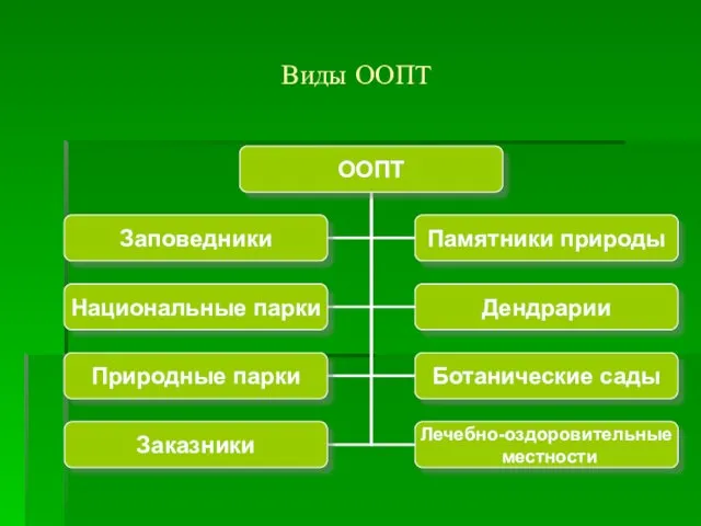 Виды ООПТ