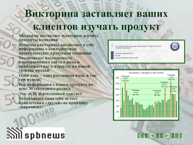 Викторина заставляет ваших клиентов изучать продукт Механизм заставляет аудиторию изучить продукты компании