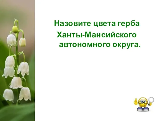 Назовите цвета герба Ханты-Мансийского автономного округа.