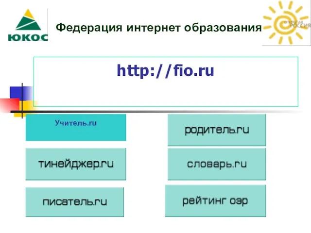 http://fio.ru Федерация интернет образования Учитель.ru