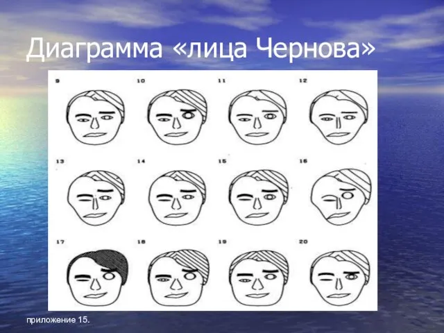 приложение 15. Диаграмма «лица Чернова»