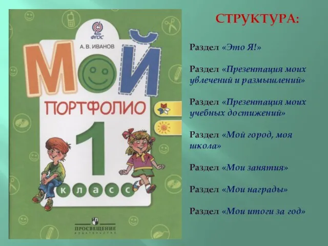 СТРУКТУРА: Раздел «Это Я!» Раздел «Презентация моих увлечений и размышлений» Раздел «Презентация