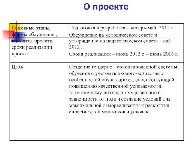 О проекте