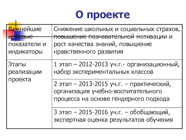 О проекте