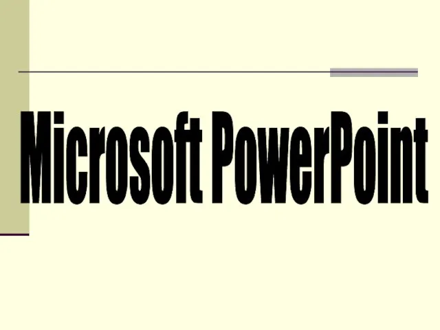 Microsoft PowerPoint