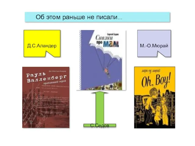 Д.С.Аландер М.-О.Мюрай С.Седов Об этом раньше не писали…