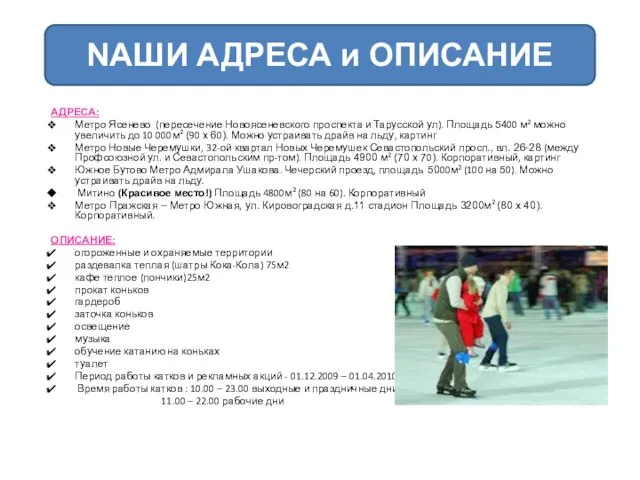 NAШИ АДРЕСА и ОПИСАНИЕ АДРЕСА: Метро Ясенево (пересечение Новоясеневского проспекта и Тарусской