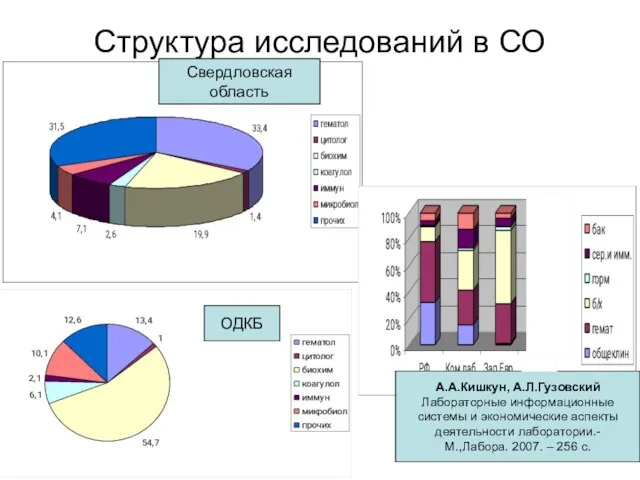 Структура исследований в СО А.А.Кишкун, А.Л.Гузовский Лабораторные информационные системы и экономические аспекты