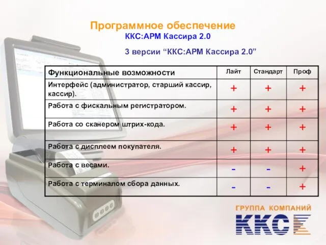 Программное обеспечение ККС:АРМ Кассира 2.0 3 версии “ККС:АРМ Кассира 2.0”