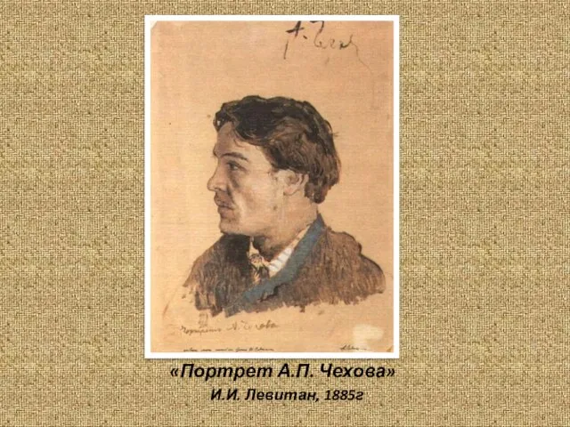«Портрет А.П. Чехова» И.И. Левитан, 1885г
