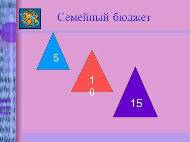 Семейный бюджет 5 15 10