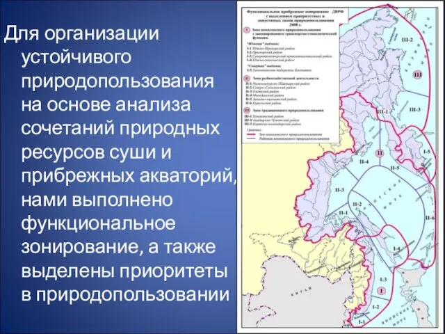 Для организации устойчивого природопользования на основе анализа сочетаний природных ресурсов суши и