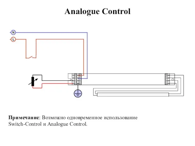 Analogue Control Примечание: Возможно одновременное использование Switch-Control и Analogue Control.