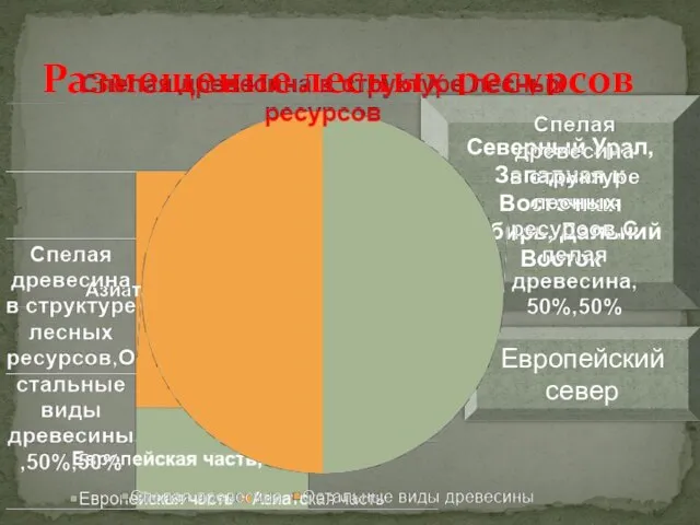 Размещение лесных ресурсов Европейский север Северный Урал, Западная и Восточная Сибирь, Дальний Восток