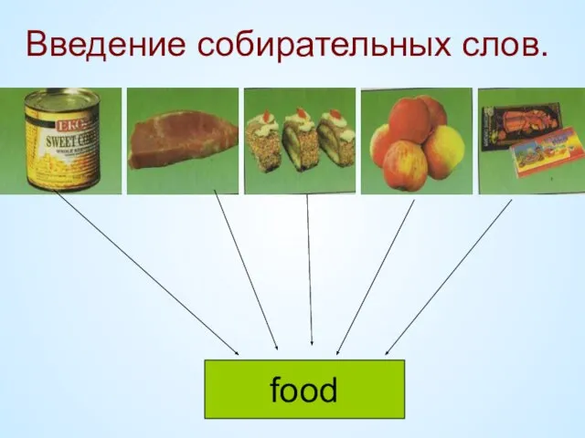 food Введение собирательных слов.