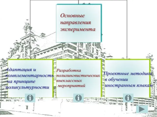 Адаптация и комплементарность на принципе поликультурности Разработка полилингвистических внеклассных мероприятий Проектные методики в обучении иностранным языкам