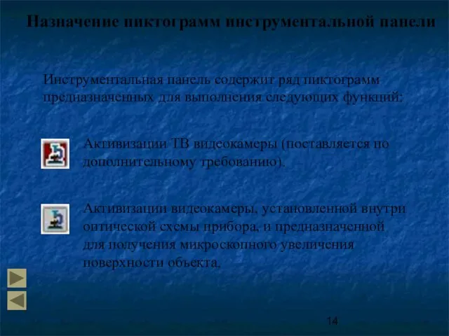 Назначение пиктограмм инструментальной панели Инструментальная панель содержит ряд пиктограмм предназначенных для выполнения