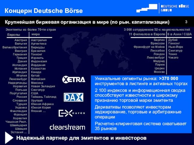 Берлин Врексхам Франкфурт на Майне Лиссабон Лондон Люксембург Мадрид Париж Цюрих Москва