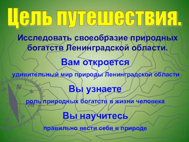 Вам откроется удивительный мир природы Ленинградской области Вы узнаете роль природных богатств