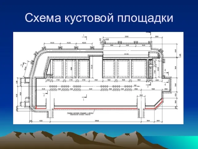 Схема кустовой площадки